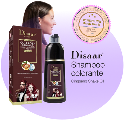 Disaar® Shampoo Colorante Cubre Canas