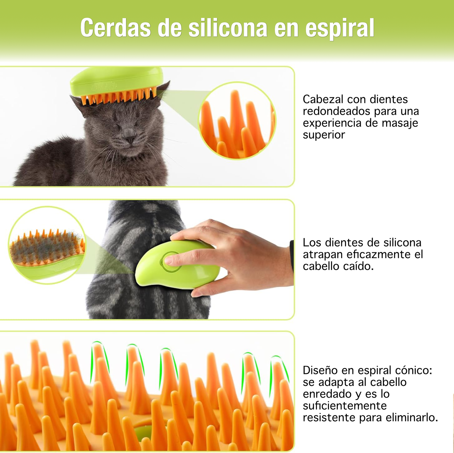 Pet Spa Brush™ | Cepillo a vapor para mascotas