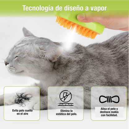 Pet Spa Brush™ | Cepillo a vapor para mascotas